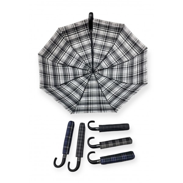 418 Ομπρέλα Σπαστή Αυτόματι Διάμετροσ 135 Σμ με 9 Ακτίνες open-close