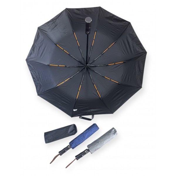 10597 Ομπρέλα Σπαστή Αυτόματι Διάμετροσ 110 Σμ με 10 Ακτίνες open-close  κε  Αντιανεμικη